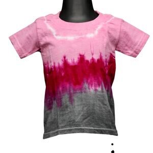 Kids Tie Dye Pink Ombré T-Shirt - Size 4T